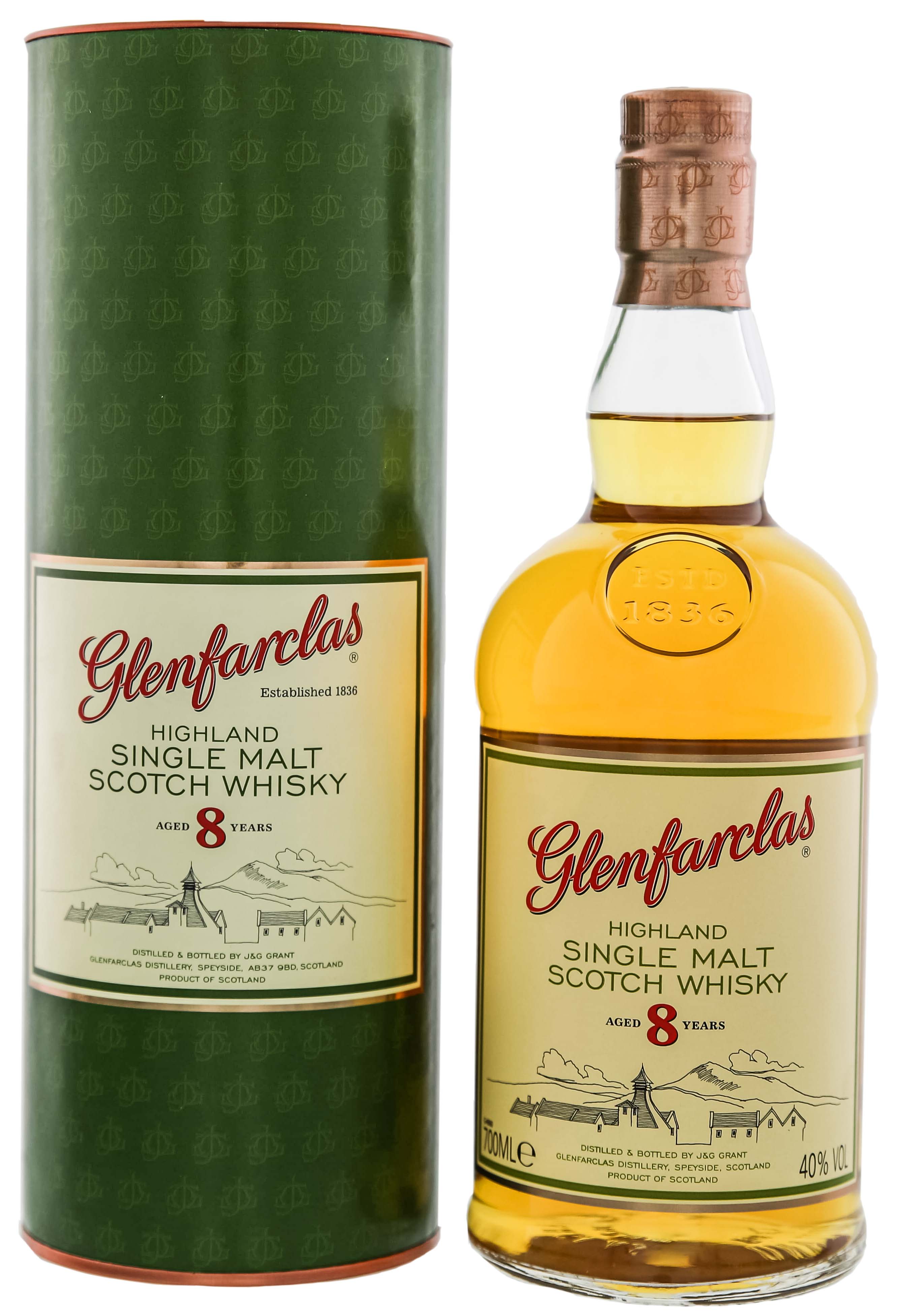 Glenfarclas Single Malt Whisky Online 0,7L im Drinkology Jahre 8 jetzt Shop! kaufen