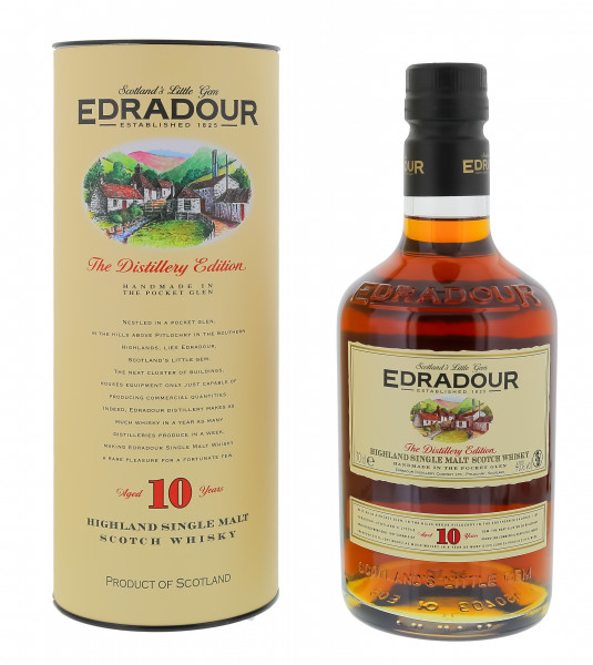 Edradour Single Malt Whisky 10 Jahre, 0,7 L, 40%