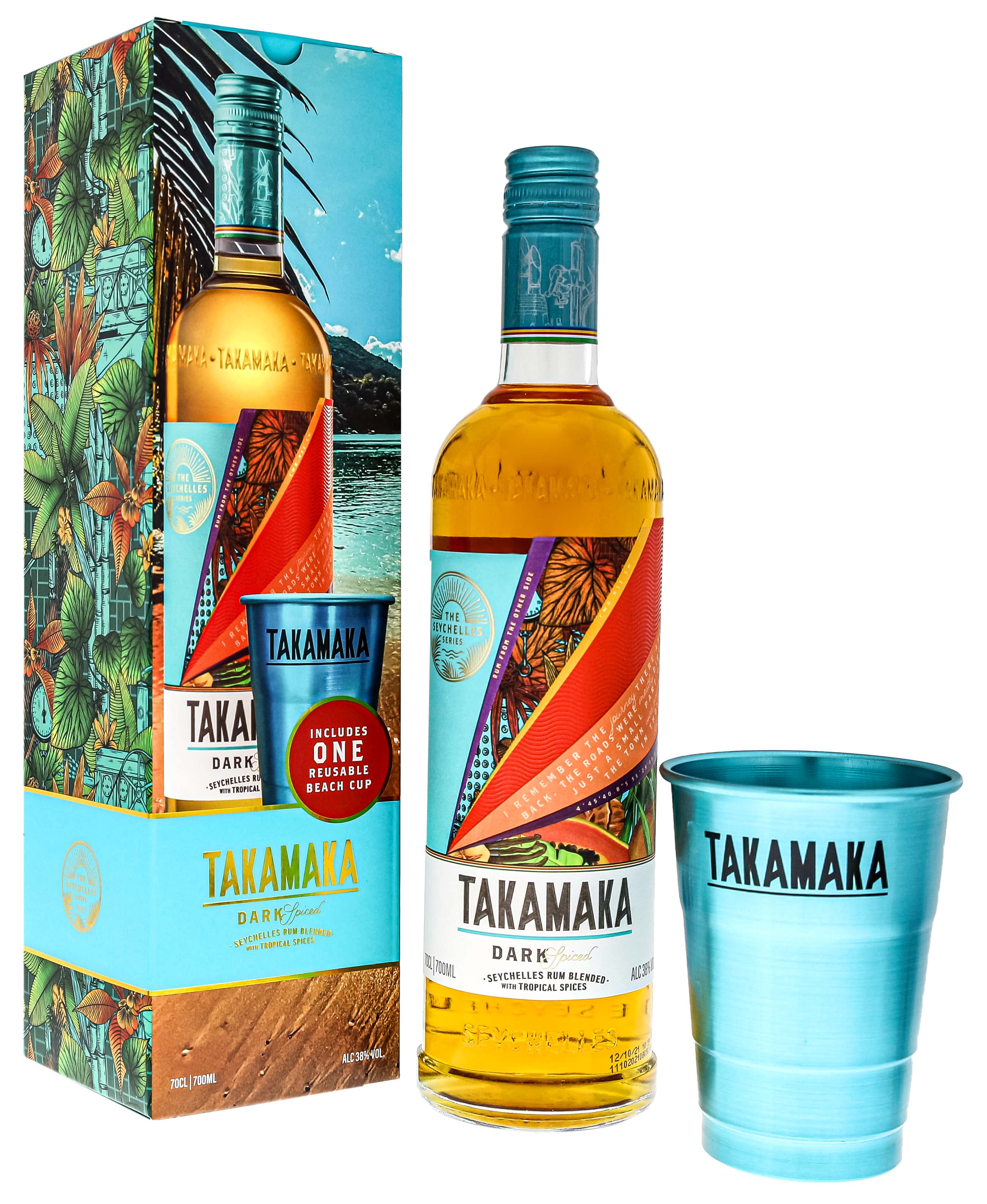 Takamaka Dark Spiced Shop! Online im 0,7L mit jetzt Beach Cup Set Drinkology kaufen